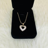CADENA MILITAR XP DIAMANTADA 45CM CON DIJE CORAZÓN COCO CIRCONES
