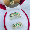 argollas fe y esmeralda ref 5492 Q68.0
