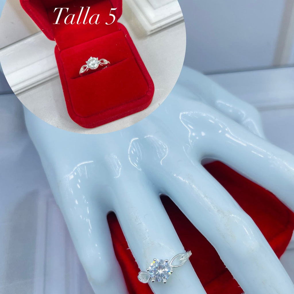 anillo de compromiso destello sutil TALLA 5 ref 4220 Q27.5