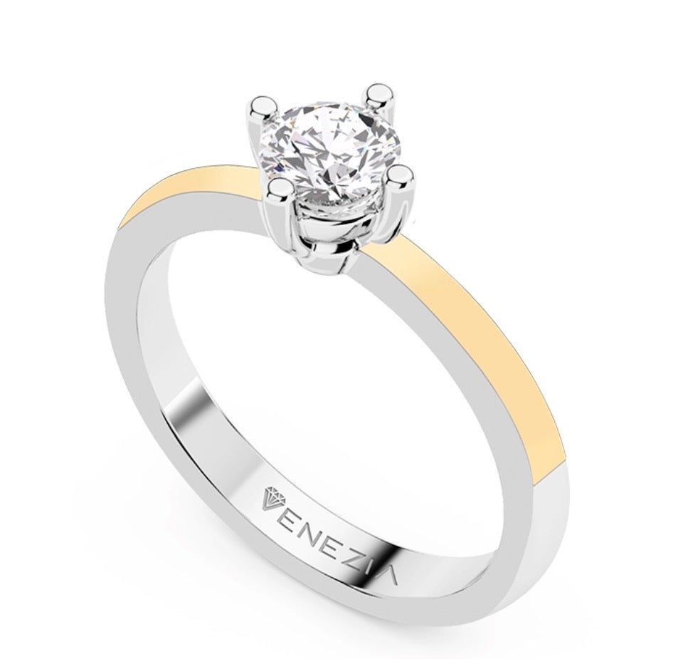 ANILLO DE COMPROMISO LUZ Y ORO REF 5848