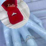 Anillo de compromiso perla de corazón  Q33.0