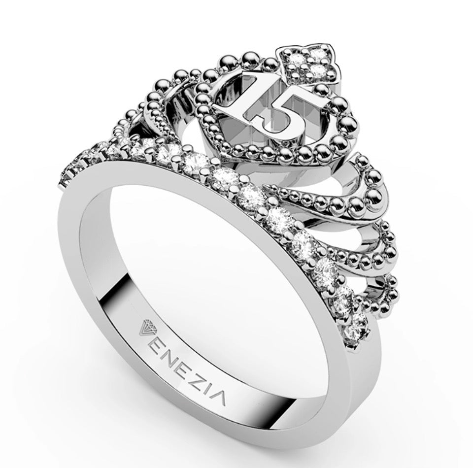 ANILLOS 15 AÑOS  PIEDRAS DE XV REF 6478