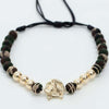 Pulsera tejida herradura de caballo con neopreno y balín #6