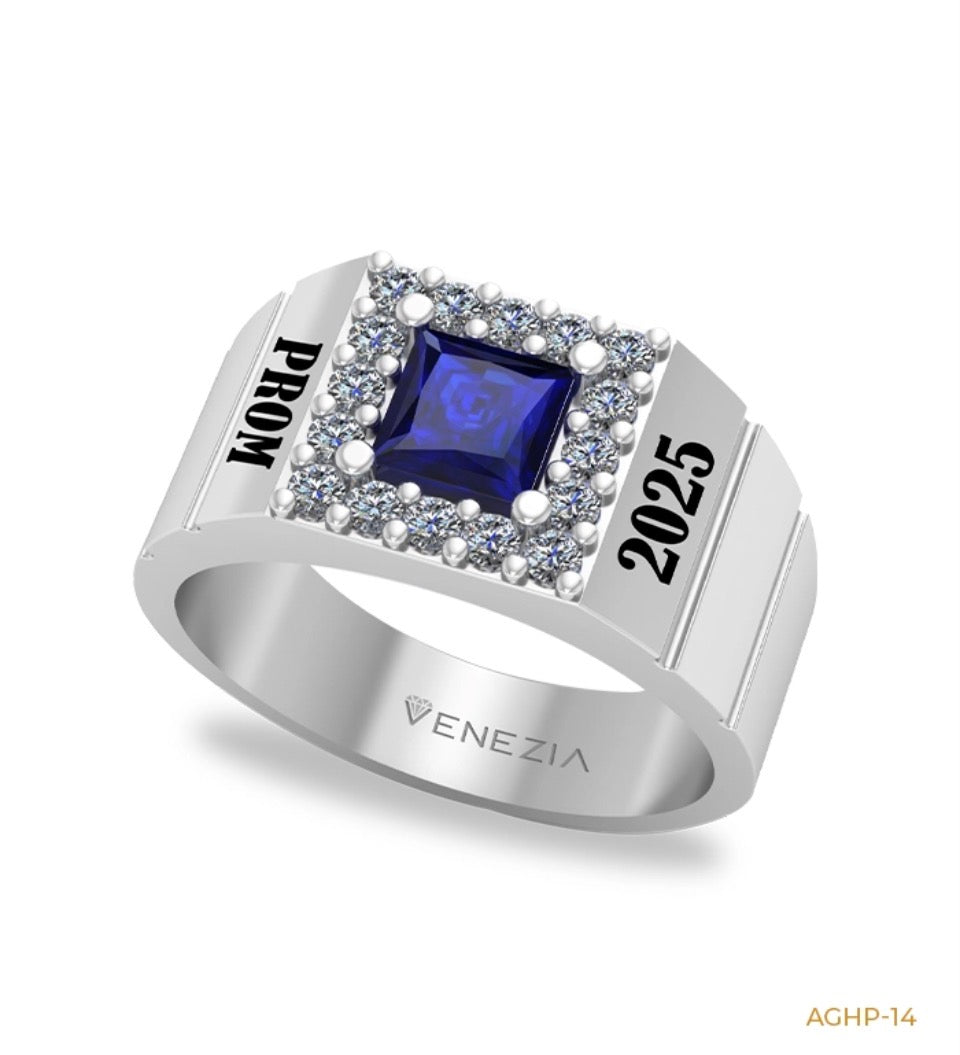 ANILLO DE GRADO  EL SAFIRO ACADÉMICO REF 4612