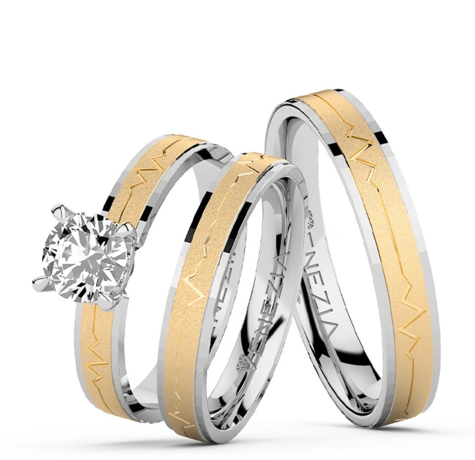 SET DE ARGOLLAS Y ANILLO DE COMPROMISO IMPERIAL REF 7053