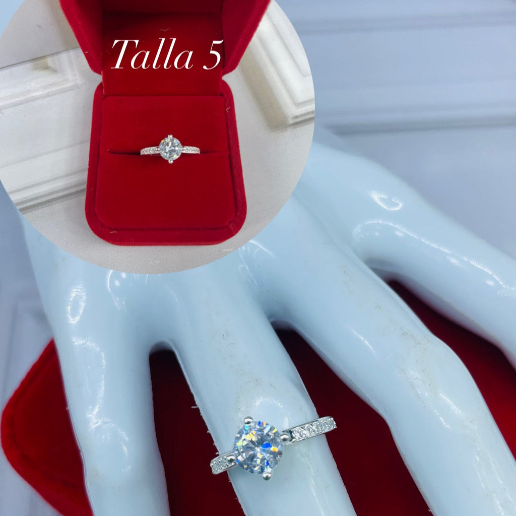 anillo de compromiso resplandor clasico TALLA 5 ref 4231  Q28.6