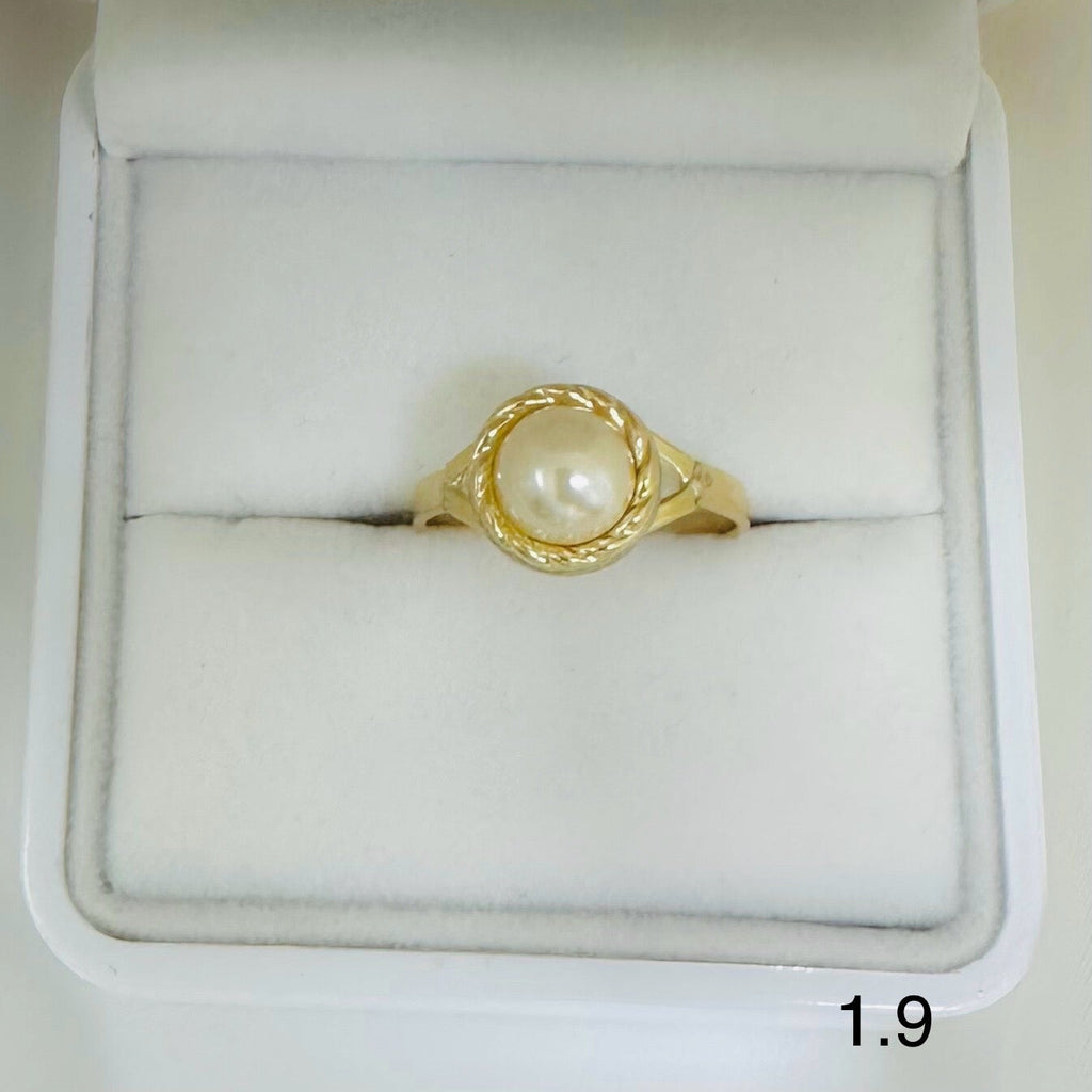Anillo De Dama Perla Real Ref 39