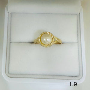Anillo De Dama Perla Real Ref 39