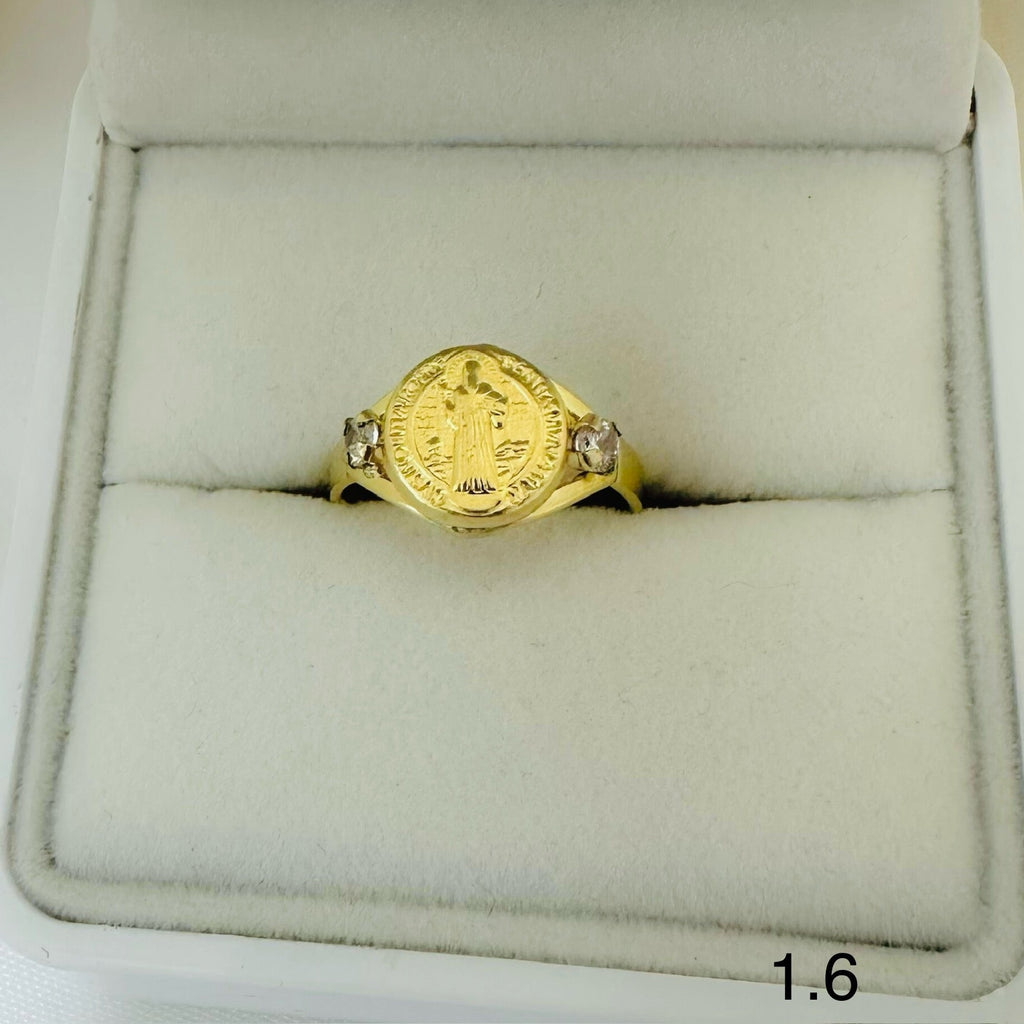 Anillo De Dama San Benito Circones Laterales Ref 34