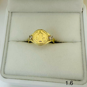 Anillo De Dama San Benito Circones Laterales Ref 34