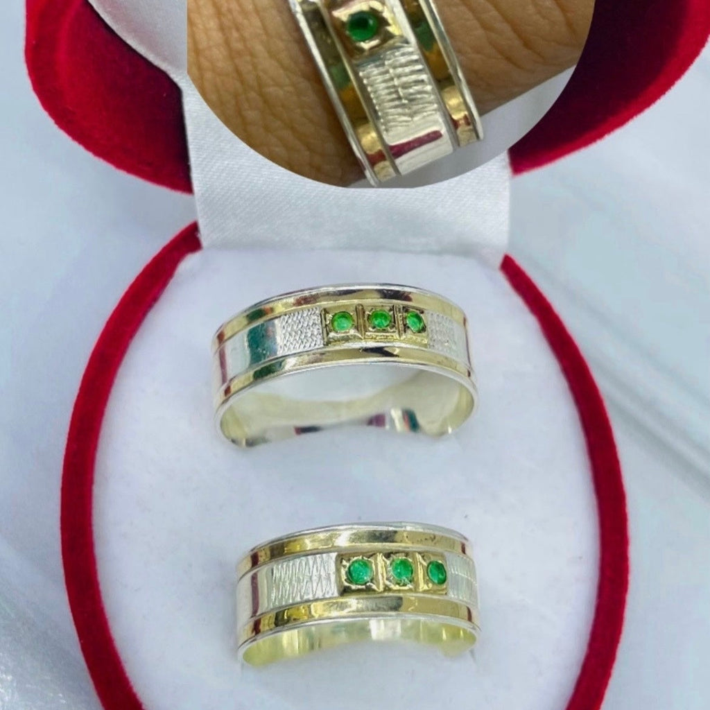 argollas esmeralda real ref 5486 Q68.0