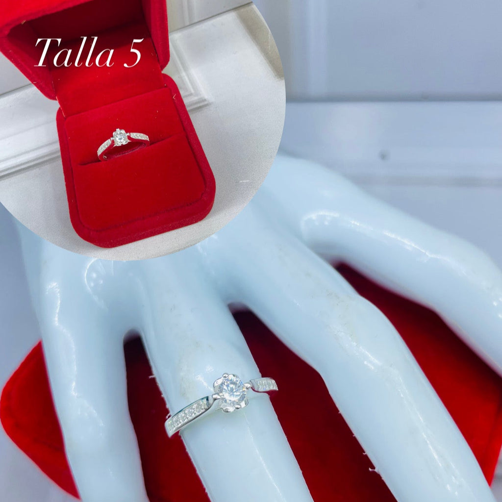 anillo de compromiso luz geometrica TALLA 5 ref 4213 Q29.7