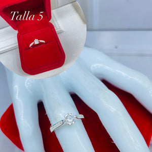 anillo de compromiso luz geometrica TALLA 5 ref 4213 Q29.7