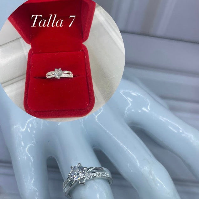 Anillo de compromiso cristal de vida Q30.8