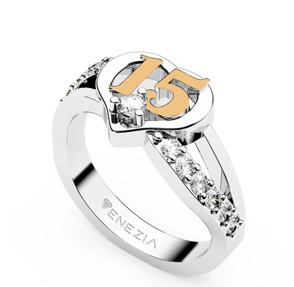 ANILLO DE 15 AÑOS ETERNA JUVENTUD   REF 6654