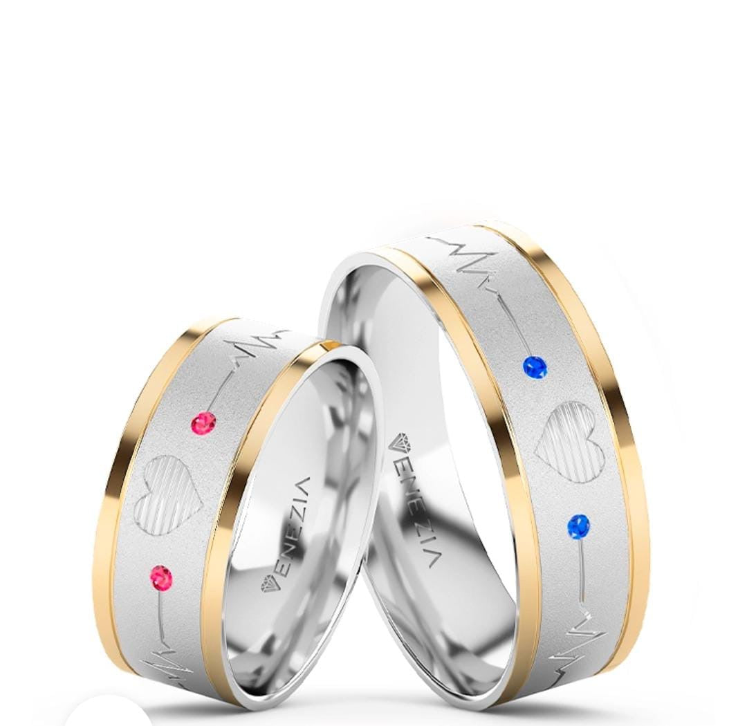 ARGOLLAS PLATA 950 Y ORO 18K AMOR QUE INSPIRA  REF 6050