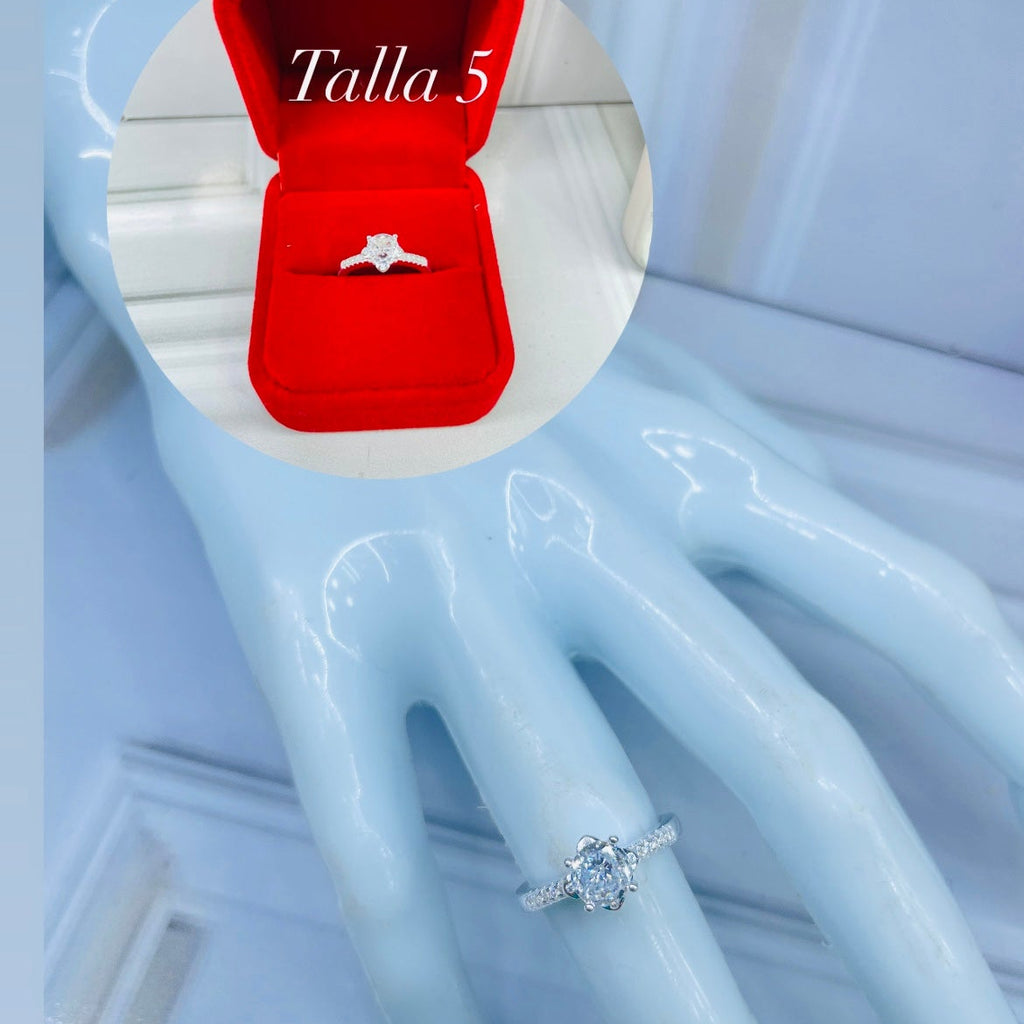 anillo de compromiso luz delicada TALLA 5 ref 4208 Q39.6