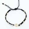 Pulsera con dije centro milagrosa y balín #4 liso