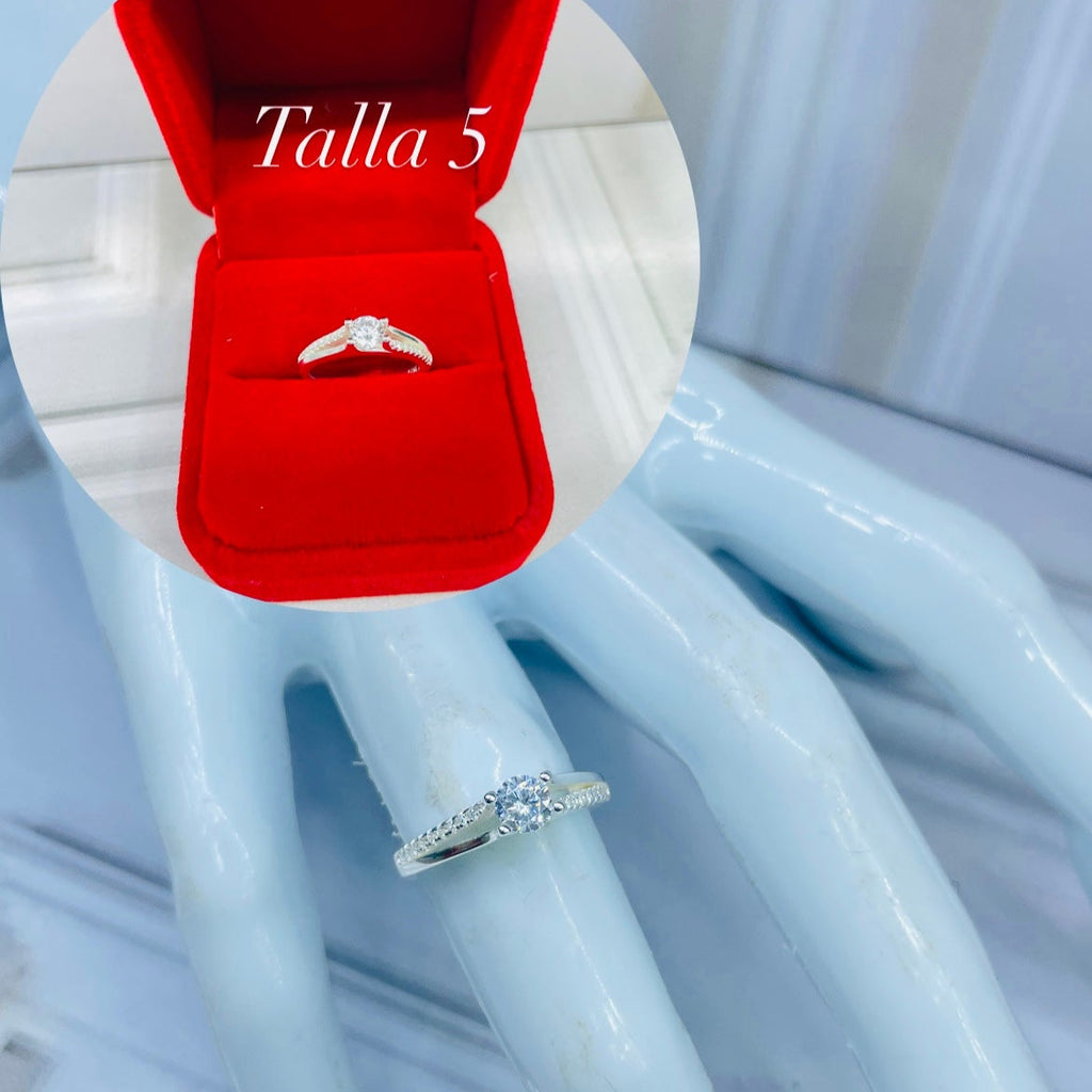 anillo de compromiso elegancia prisma TALLA 5 ref 4227 Q28.6