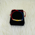 PULSERA TEJIDA COLOMBIA BALÍN #4 SOLA CINTA REF 950
