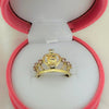 Anillo 15 años rosados y blanco ref 1539