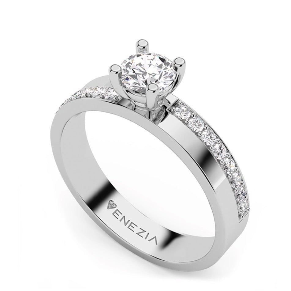 ANILLO DE COMPROMISO SQUARE DIAMOND REF 6257