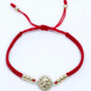 Pulsera tejida de san Benito con balín #4 liso