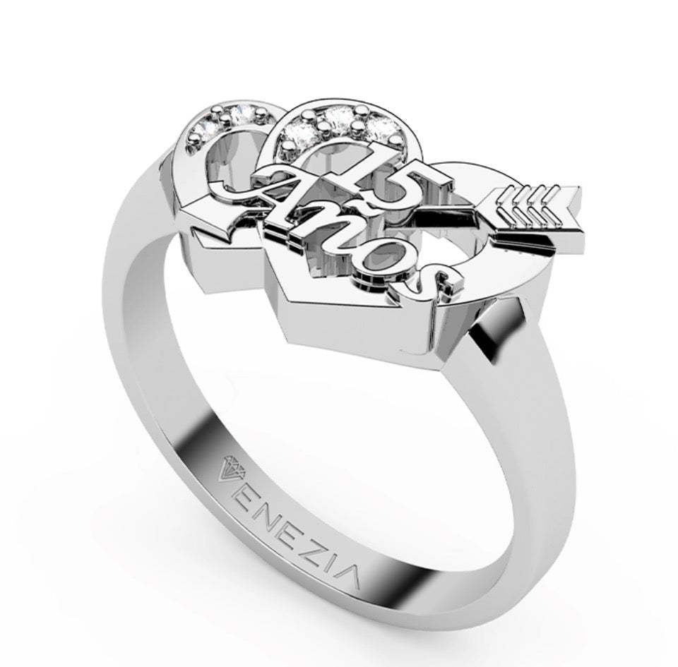 ANILLOS 15 AÑOS DOBLE AMOR XV REF 6464