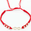 Pulsera tejida infinito con balín #4