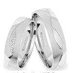 Argollas satinado y liso y brillante