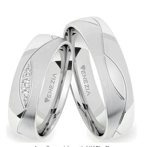Argollas satinado y liso y brillante
