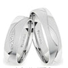 Argollas satinado y liso y brillante