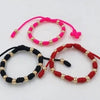 PULSERA Y TOBILLERA TEJIDA NUDOS Y BALÍN #3 PARA BEBÉ