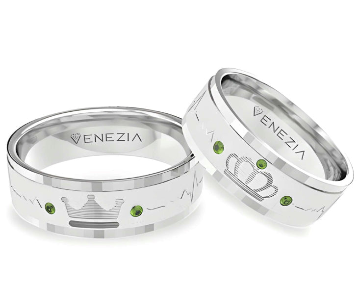 argollas realeza en pareja