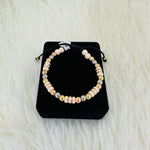 PULSERA TEJIDA BARRILES ROSADOS #4 REF 1003