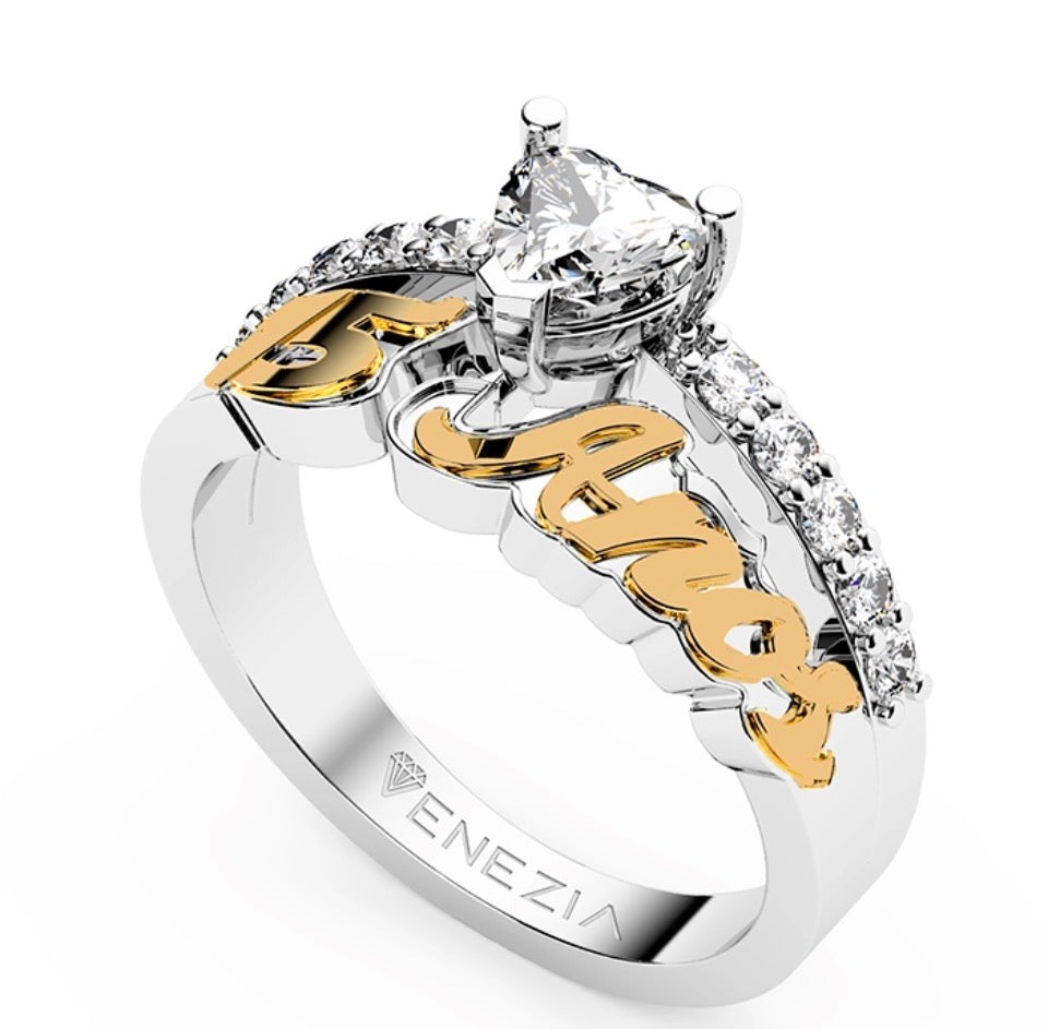 ANILLO  DE 15 AÑOS ETERNA QUINCEAÑERA REF 6659