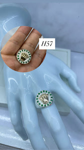 Anillo De Caballero Rolex Grande Verde Esmeralda Ref 4272