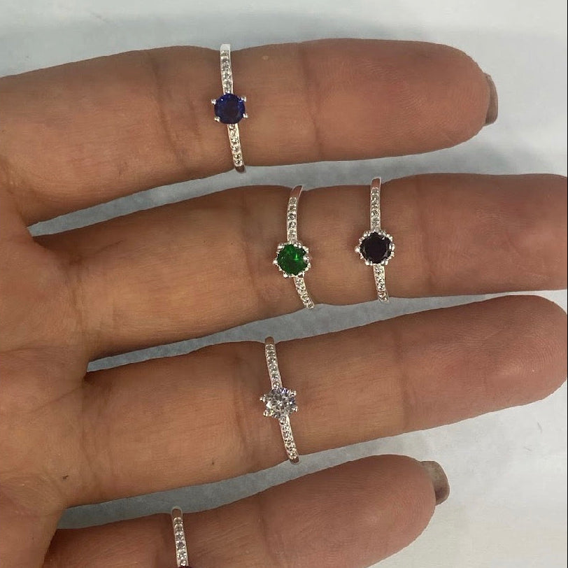 Anillos de compromiso Colección Destellos de Color