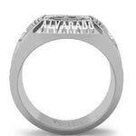 ANILLO DE IDENTIDAD EN PLATA 950 CON INICIALES, APELLIDO Y CIRCONES