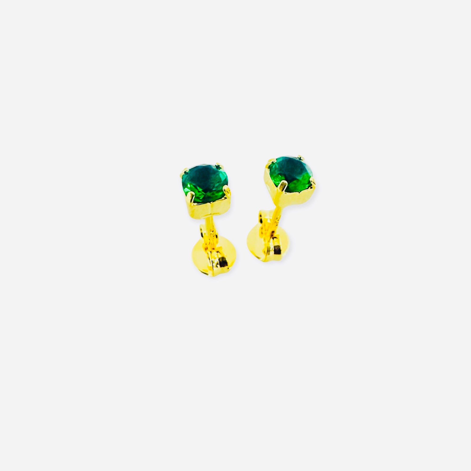 TOPO PIEDRA VERDE REDONDA 4 MM 1346