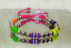 PULSERA TEJIDA BARRILES MULTICOLOR #4 REF 1002