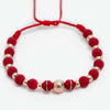 Pulsera tejida galaxia con neopreno y balín #8 y #4