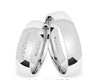 Argollas Liso brillante zircon suizo blanco