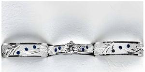 Set de argollas diamantadas con circones azul rey