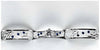 Set de argollas diamantadas con circones azul rey
