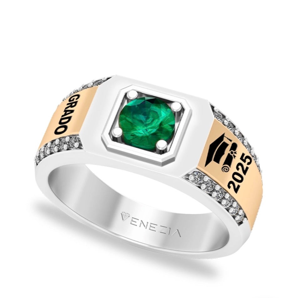 ANILLO DE GRADO  TRONÓ VERDE REF 4644