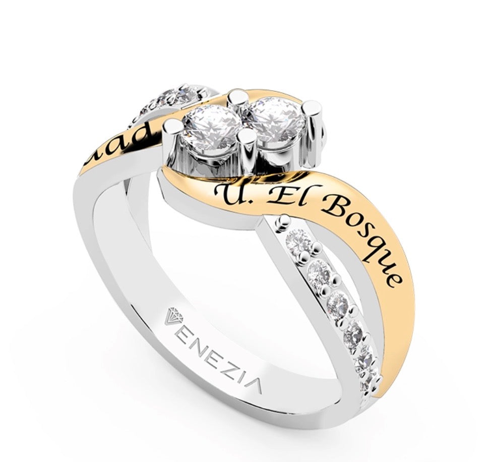 ANILLO DE GRADO  JUNTOS AL EXITO REF4634