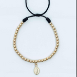 Pulsera tejida virgen de Guadalupe con balín #4