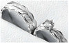 Argollas Promesa Diamantadas con figura de Hoja