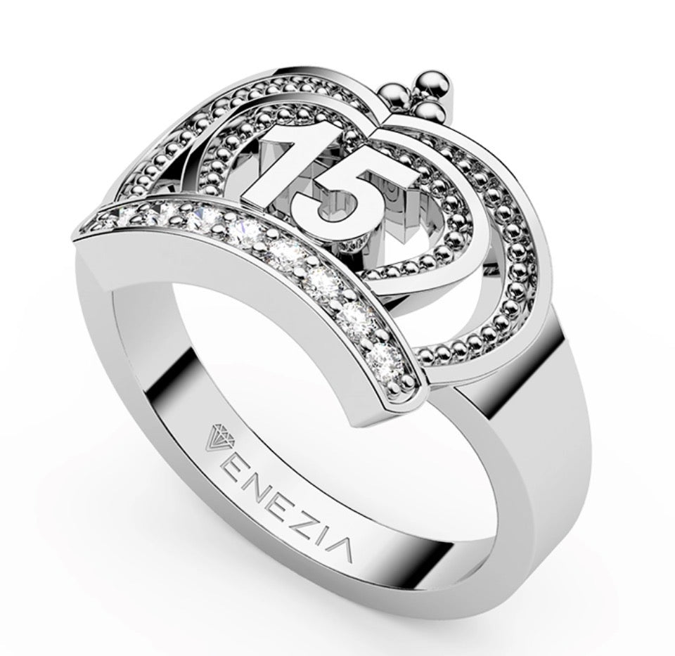 ANILLO 15 AÑOS TESORO DE PLATA REF 6460